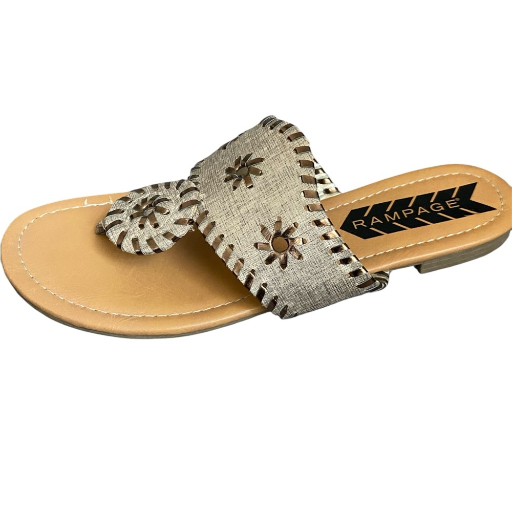 Rampage Tan Sandals Boho Style Comfort Size 8